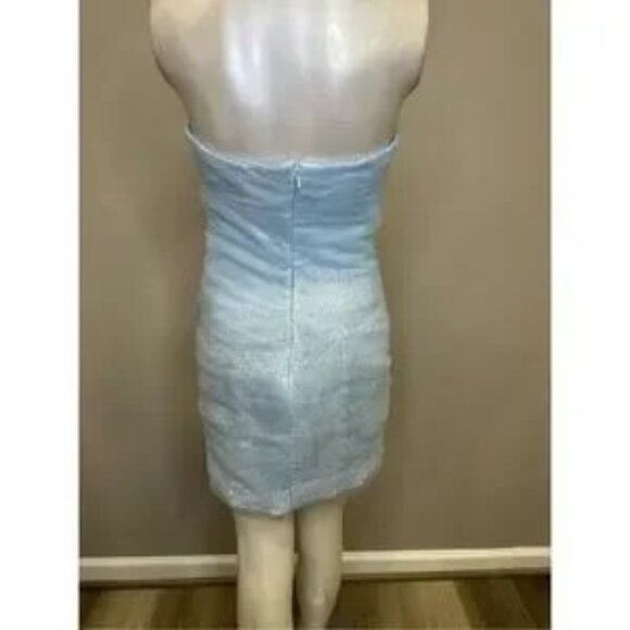 NWT Atelier Prabal Gurung Irma Sequin High-Low Mini Dress Blue Size 2 $3955 - Picture 5 of 14